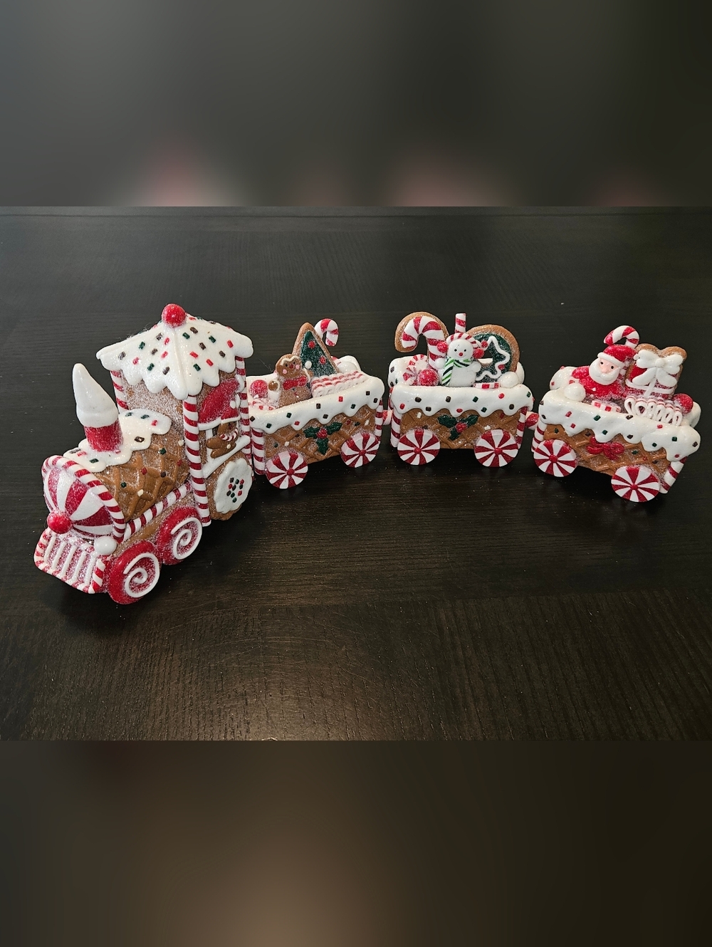Christmas Gingerbread Train Holiday Decorative Home Decor